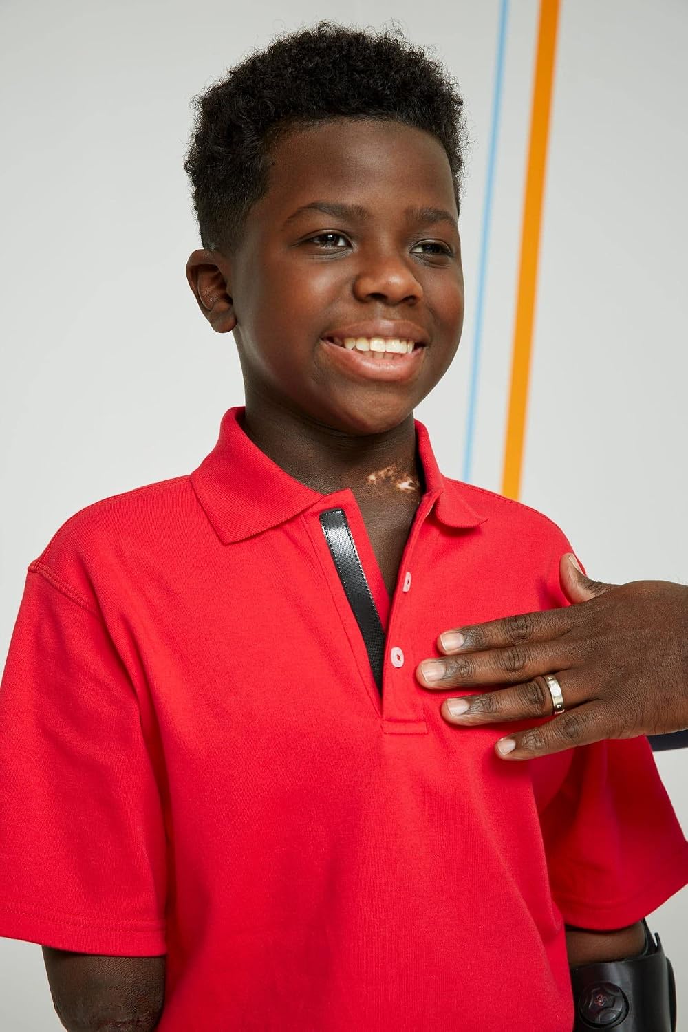 French Toast Kids' Adaptive Short Sleeve Polo Shirt