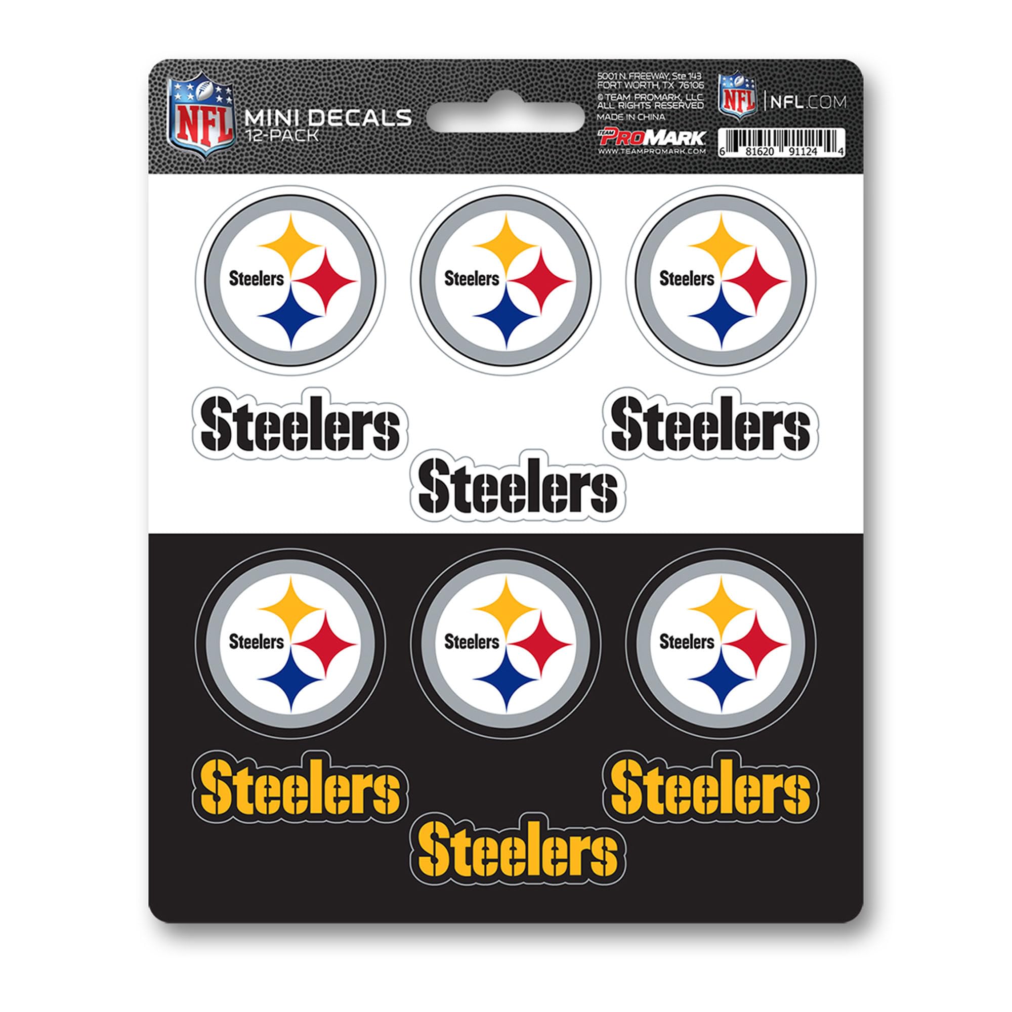FANMATS NFL Unisex-Teen NFL Mini Decal 12-E2pk