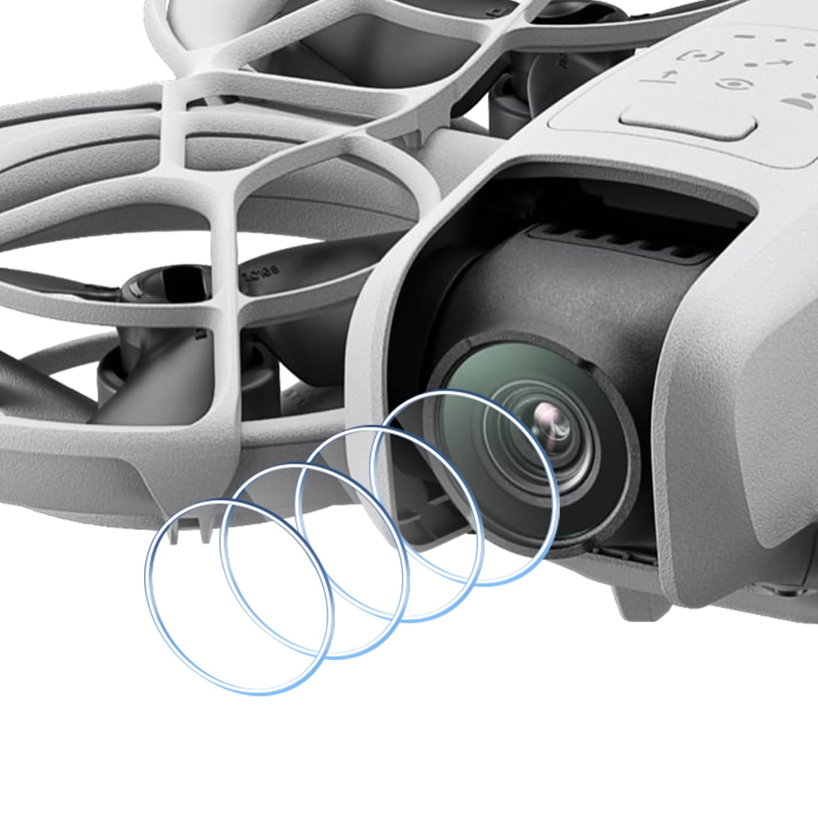 Pellicola Protettiva Compatibile con DJI Neo, 9H Durezza Anti Graffio Vetro Temperato, Ultra HD Senza Bolle Anti-Impronta Pellicola Protezione [4 Pezzi]