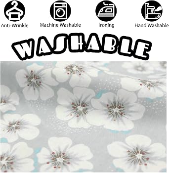 Peach Blossom Floral Print Fabric Cut By The Yard - 100% Cotton Fabric Pre-cuts 39 by 63 inches for Quilting, Sewing, and Kids Boy Girl Birthday Christmas Easter Decor (Peach Blossom)