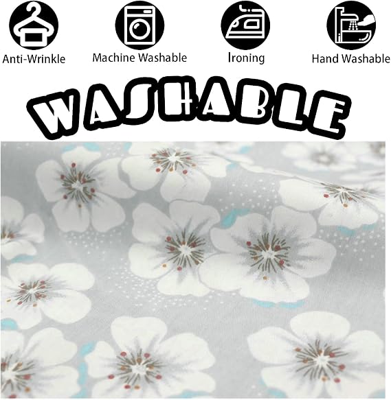 Peach Blossom Floral Print Fabric Cut By The Yard - 100% Cotton Fabric Pre-cuts 39 by 63 inches for Quilting, Sewing, and Kids Boy Girl Birthday Christmas Easter Decor (Peach Blossom)