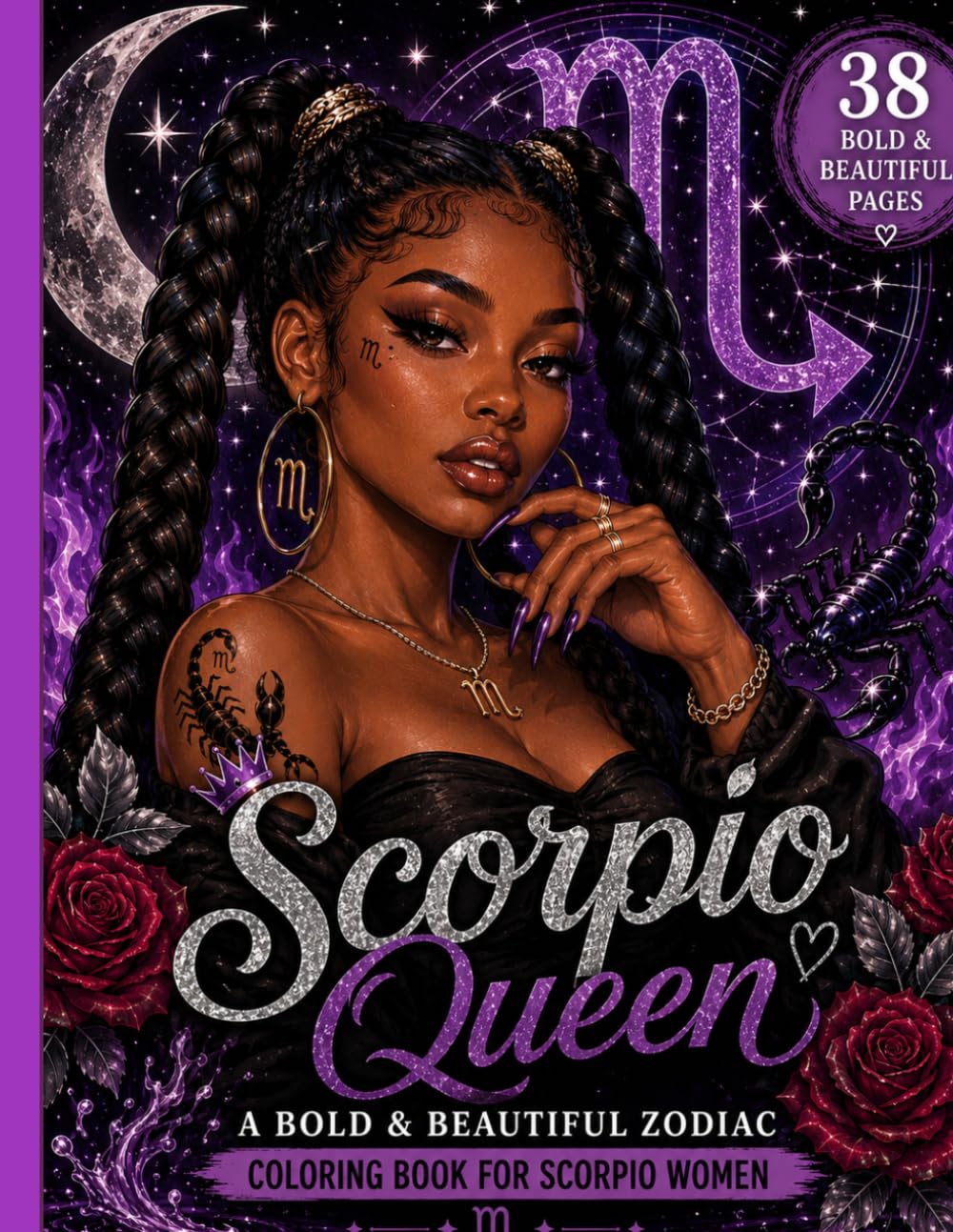 Scorpio Queen: A Bold & Beautiful Zodiac Coloring Book for Scorpio Women