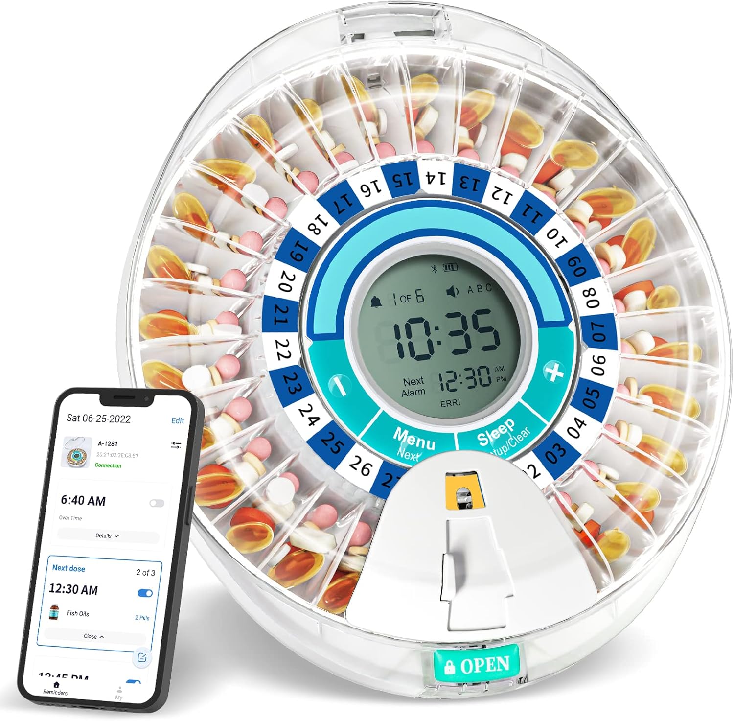 Automatic Pill Dispenser, Smart Pill Organizer for Elderly