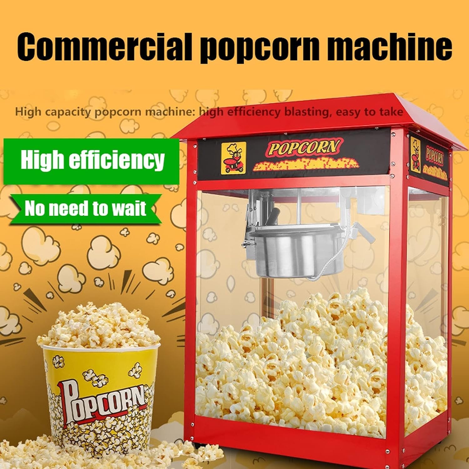 Amazon.co.jp: 業務用ポップコーンメーカー 1600W熱風