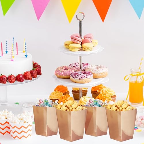 Miniatura 5 de 200 cajas de palomitas de maíz, mini caja de papel para palomitas de maíz, contenedor de cartón para palomitas de maíz, contenedor desechable para