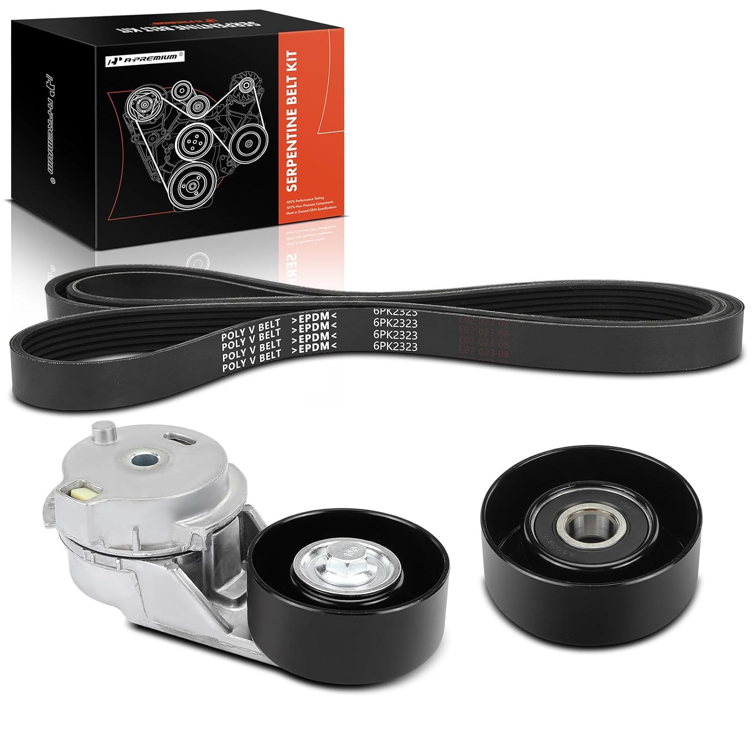 Kit de Correia Serpentina A-Premium para Motor - Compatível com Chevrolet Trailblazer 2002-2009