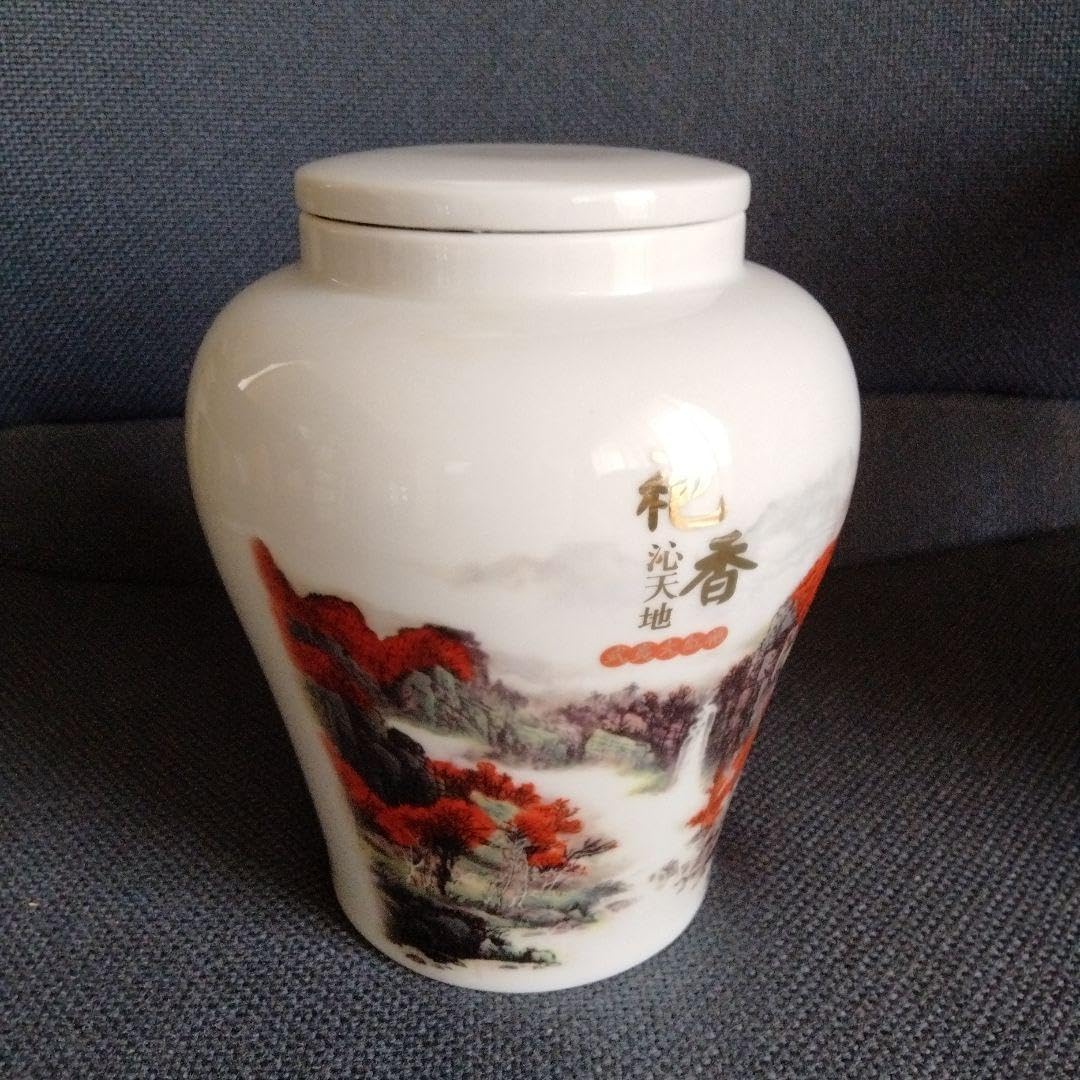 中国骨董【景徳鎮名品茶壷茶入花瓶】手工精製彩絵山水陶磁器名作　在銘あり新品未使用 中国骨董景徳鎮名品茶壷茶入花瓶手工精製彩絵山水陶磁器