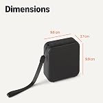 Amazon Basics Bluetooth Speaker Wireless, IPX5 Waterproof, 6 Hour Playtime, Compact Size for Home, Outdoor, Black