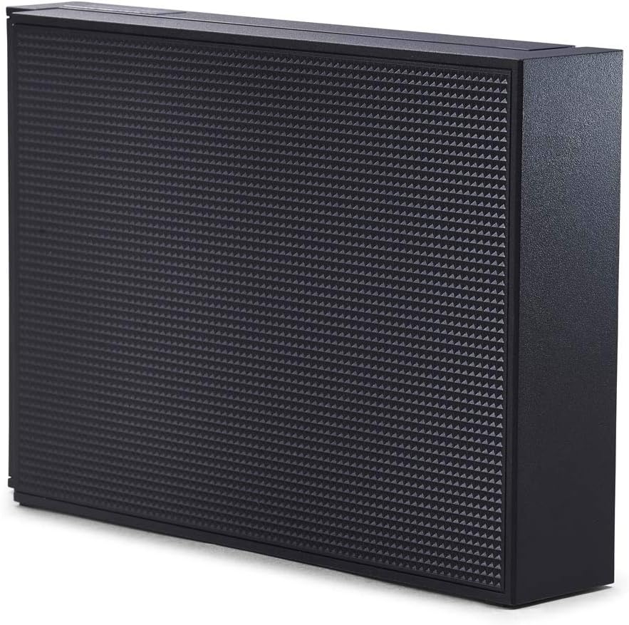 Iris Ohyama HDCZ-UT4K-IR 4K Hard Disk 4TB Compatible with 4K Broadcasts, Black