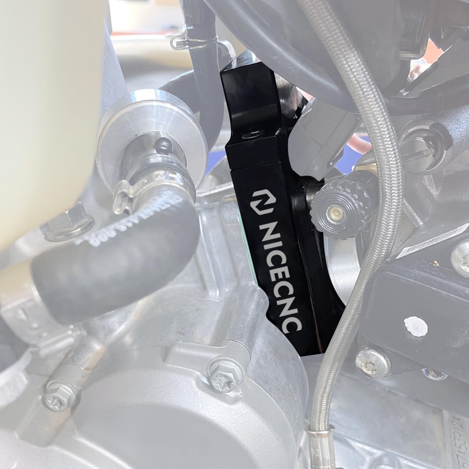 NICECNC Joint d'échappement Silencieux en Caoutchouc Compatible with 250/300/EXC/MXC/XCW/XC/SX/6D/Freeride 1998-2016 Compatible with Husqvarna Te/TC 250/300 2014-2016 Voir compatibilité, Noir