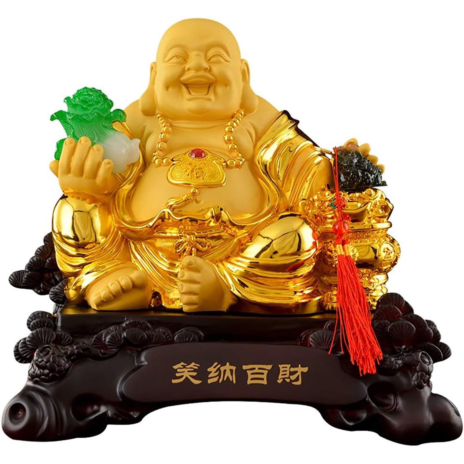 Statue de Feng Shui chinois pour salon et bureau grand Bouddha de paix