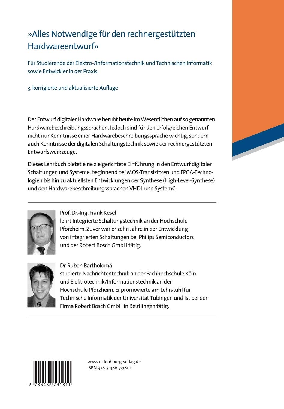 Entwurf von digitalen Schaltungen und Systemen mit HDLs und FPGAs: Einführung mit VHDL und SystemC (Grundlagen der Elektro- und Informationstechnik)
