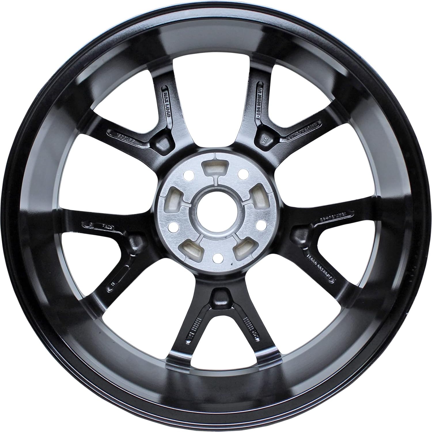 Factory Wheel Replacement New 19x7in 19 Inch Premium Aluminum Alloy Wheel Rim for Dodge Journey 2011 2012 2013 2014 2015 2016 2017 2018 2019 | ALY02500U20N | Direct Fit - OE Stock Specs, Silver