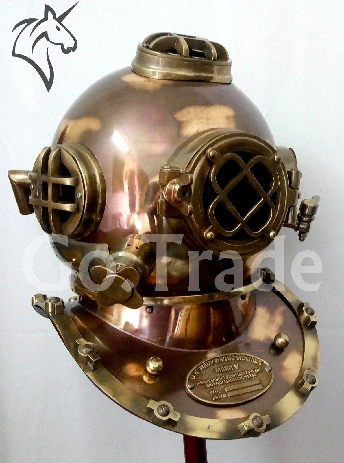 Duiken Helm Klok Marine US Navy V Mark Duiken Bureau Klok Antieke Stijl Duikers Duiken Klok Vintage Duiken Helm Klok Gift