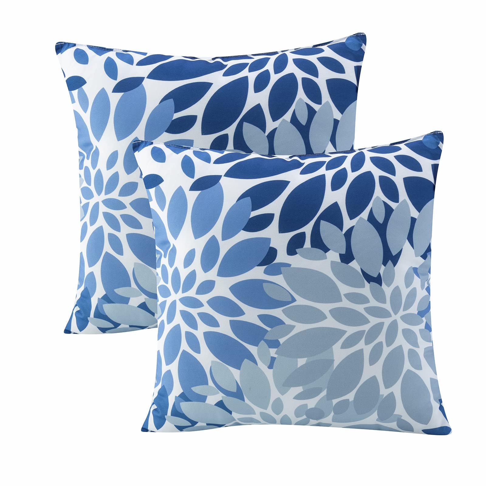 Outdoor Pillow Covers Set of 2 Waterproof Outdoor Pillow 18x18 Inch Outdoor Throw Pillow Covers Home Decor for Furniture, Patio, Couch, Bed, Sofa, Bedroom