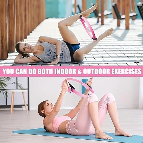 Miniatura 3 de Kit de pilates para entrenamientos en casa - Juego de equipo esencial de pilates para mujeres con pelota y anillo, accesorios de pilates para el