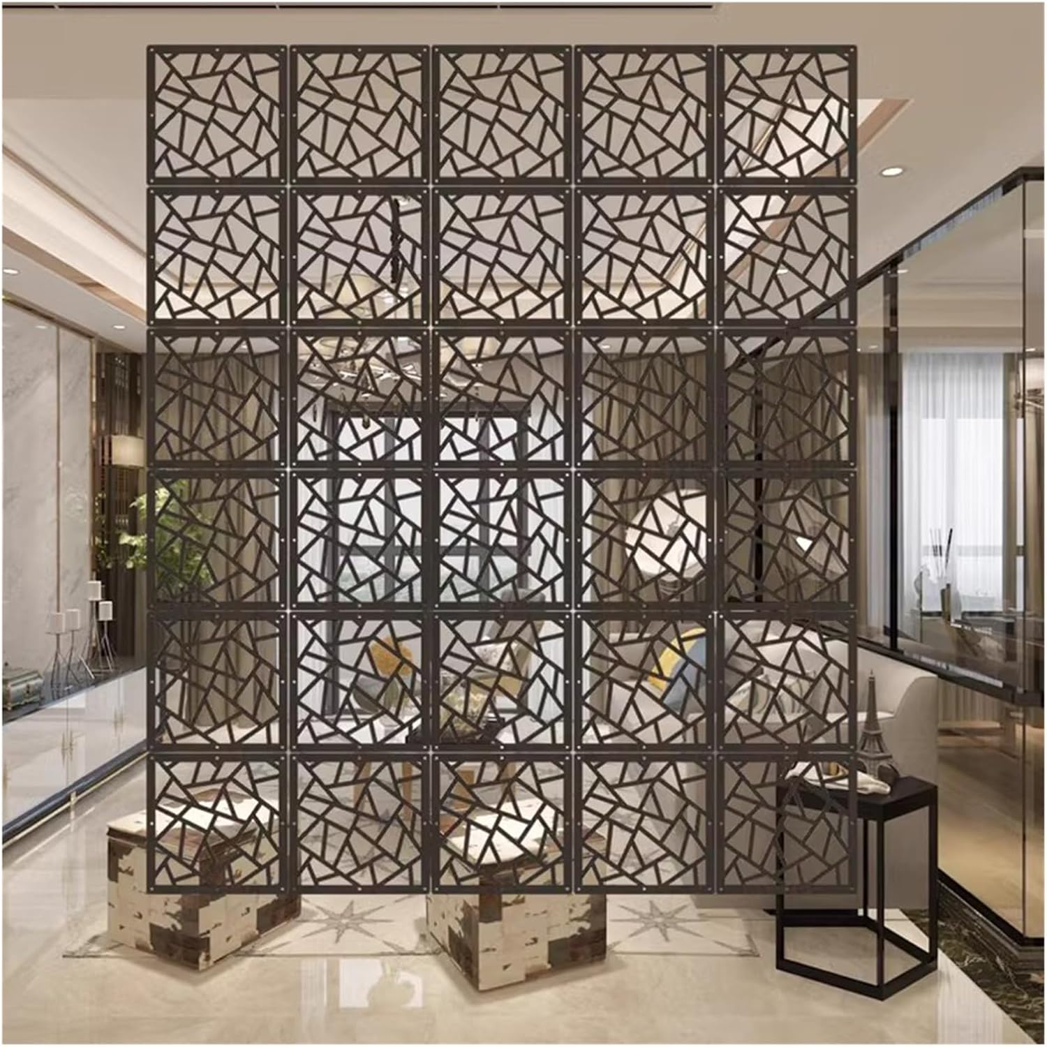 Hanging Room Divider Black, Bedroom DIY Panel Screens