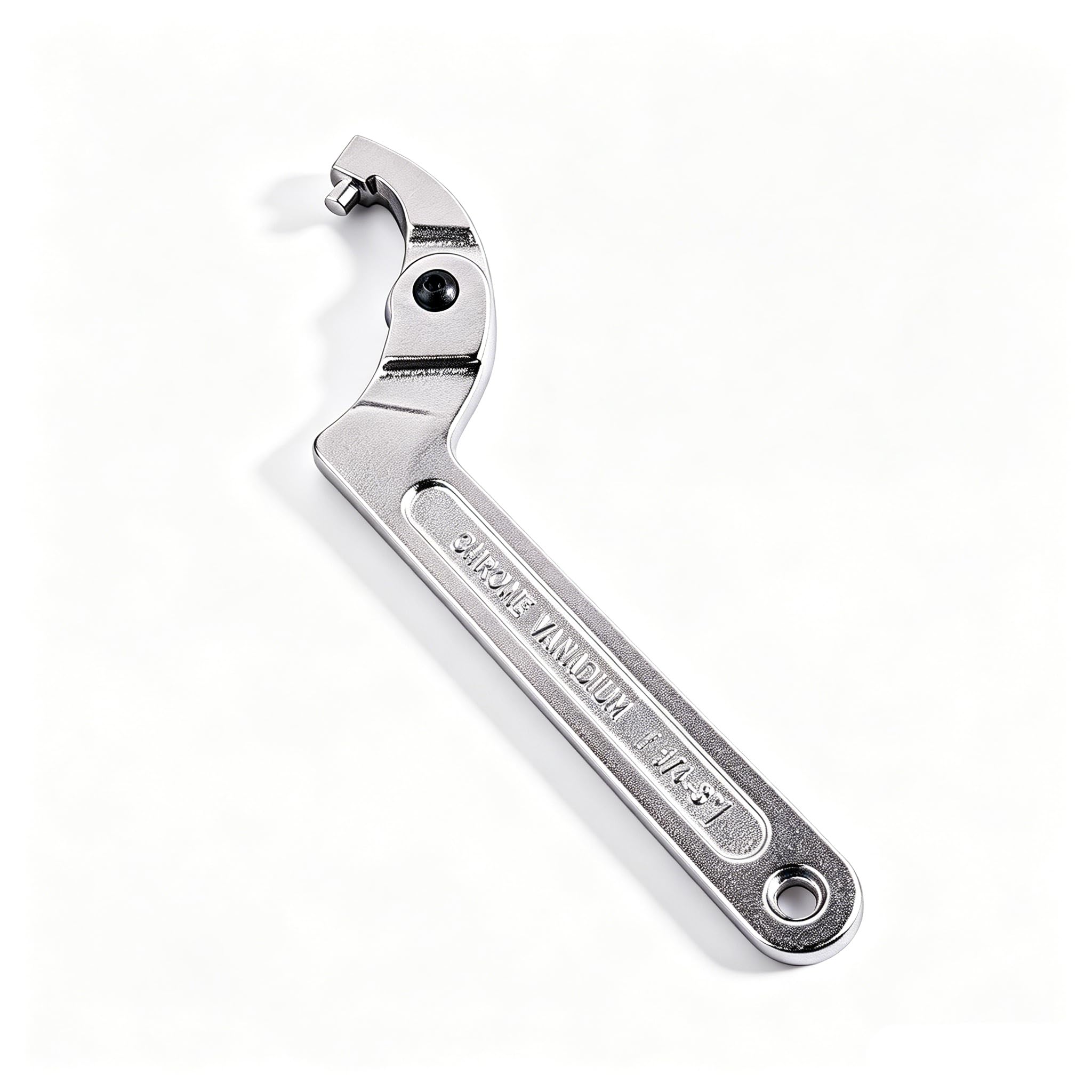 Chrome Vanadium C Pin Spanner Adjustable Hook Wrench, Round Head 32-76mm