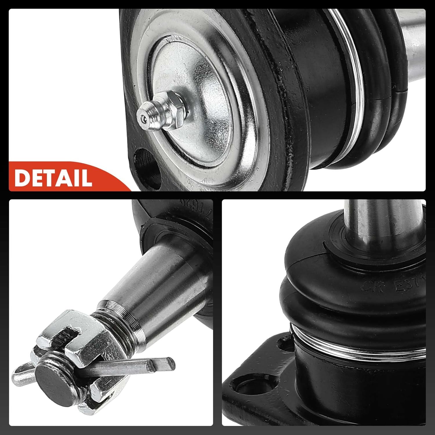 A-Premium Set of 4, Front Upper & Lower Ball Joints Kit, Compatible with Chevrolet Blazer S10 (Blazer) & GMC S15 Jimmy Sonoma Syclone Typhoon & Isuzu Hombre & Oldsmobile Bravada, 1984-2005, 4WD Only
