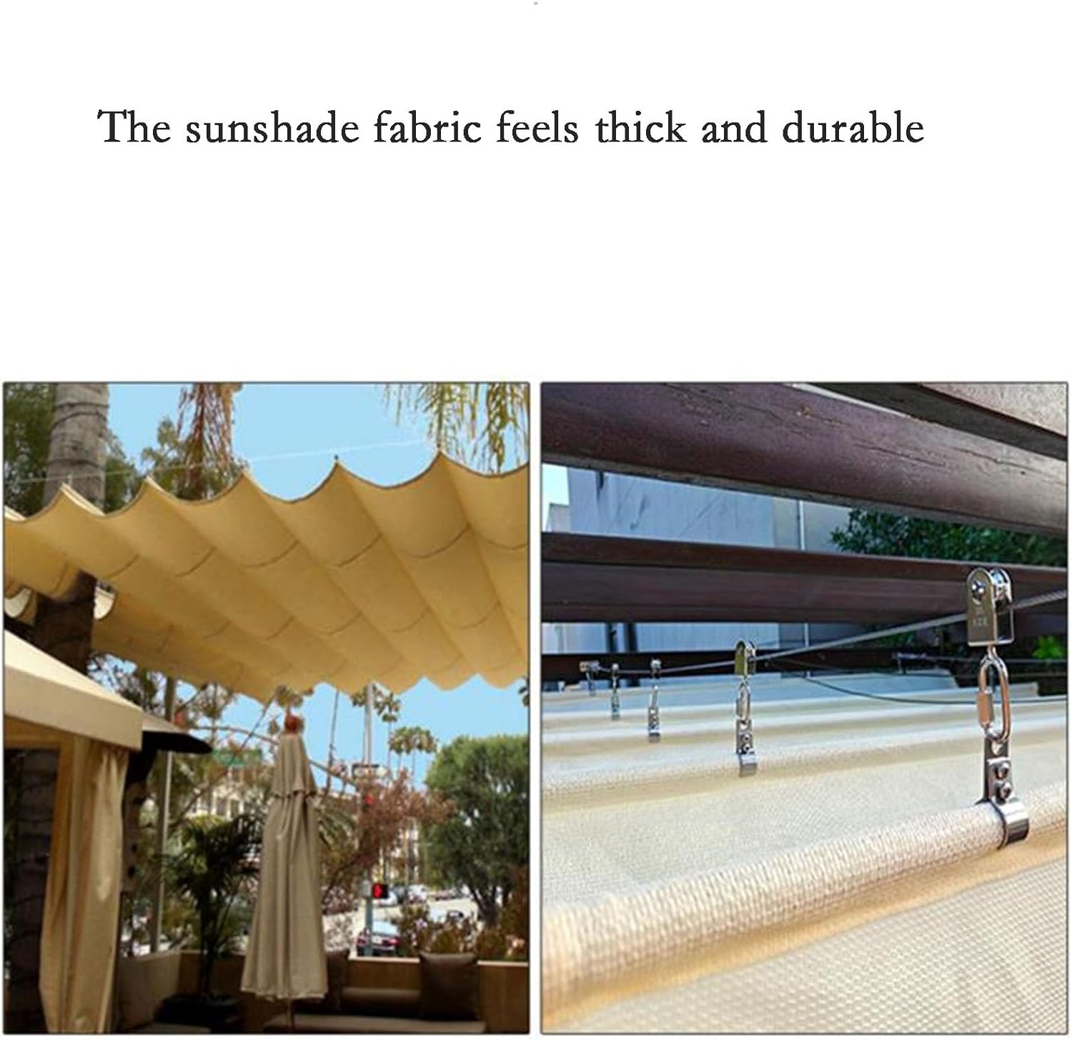 Sunblock Net,Retractable Wave Sun Shade Sails, for Patio Porch Yard Garden Outdoor，Customizable Sizes(Black,W0.8*L4m/W2.62*L13.12ft)