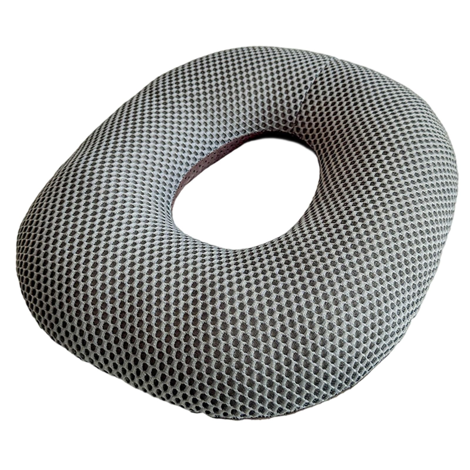 Arecobticy Hemorrhoids Relief Seat Cushion Breathable PP Cotton Filled Chair Pad for Prolonged Sitting in Car or Home Multipurpose Cushion