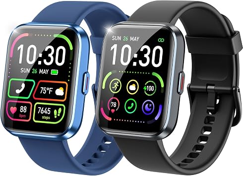 Smart Watches for Women and Men - Smart Watch Compatible for iPhone Android Phone,Alexa,Call & Notification Alerts,Heart Rate & Sleep Monitor,3 ATM Waterproof 1.83 Inches Fitness Tracker