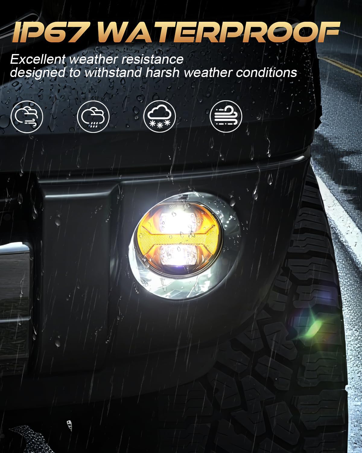 M MIBAHE Led Fog Lights with DRL Compatible with Dodge Ram 1500 2002-2008, Ram 2500 3500 2003-2009, Durango Truck 2004-2006,Black