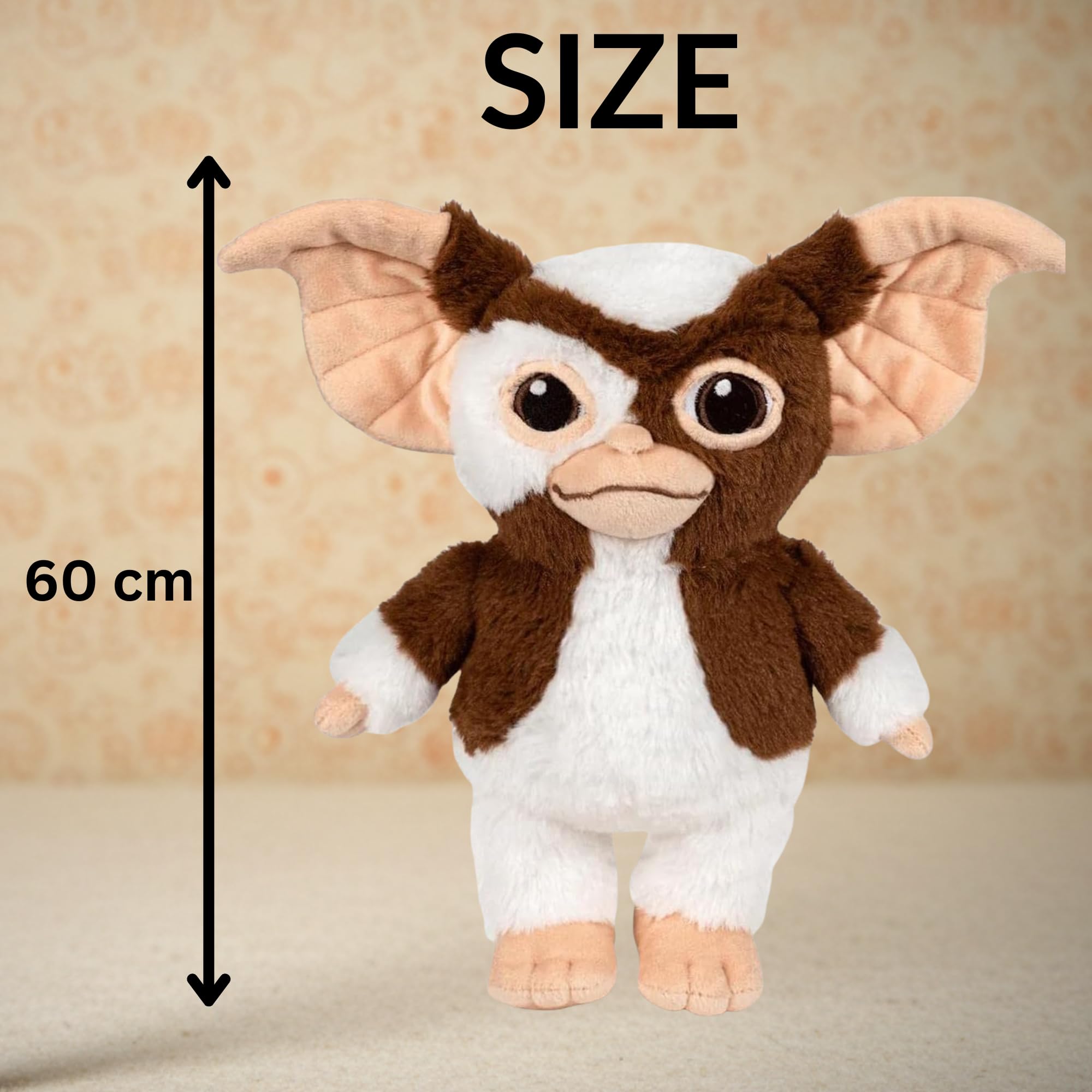 PLAY BY PLAY Gremlins Gizmo Pluszowa zabawka 60 cm XXL – miękka przytulanka z pluszu – kultowa maskotka dla fanów, dzieci i kolekcjonerów