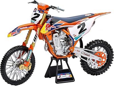 450 SX-F #2 Cooper Webb Factory Racing Supercross 1/6 Diecast Model by New Ray 49683