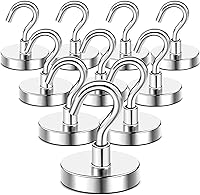 Vista 27 de Diymag Ganchos magnéticos en S, fuertes y resistentes, 30 lb de capacidad, para crucero, aula, refrigerador, cabañas, parrilla, cocina, garaje