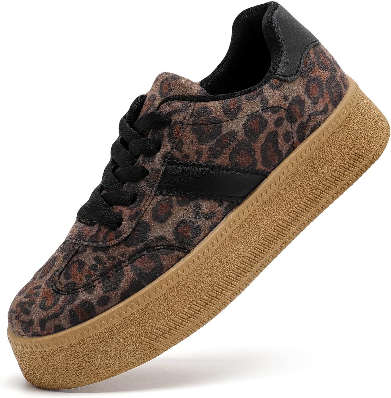 MEMON Womens Fashion Sneakers,Lace Up Platform Sneakers,Lightweight Casual Sneaker,Comfortable Walking Sport Sneakers