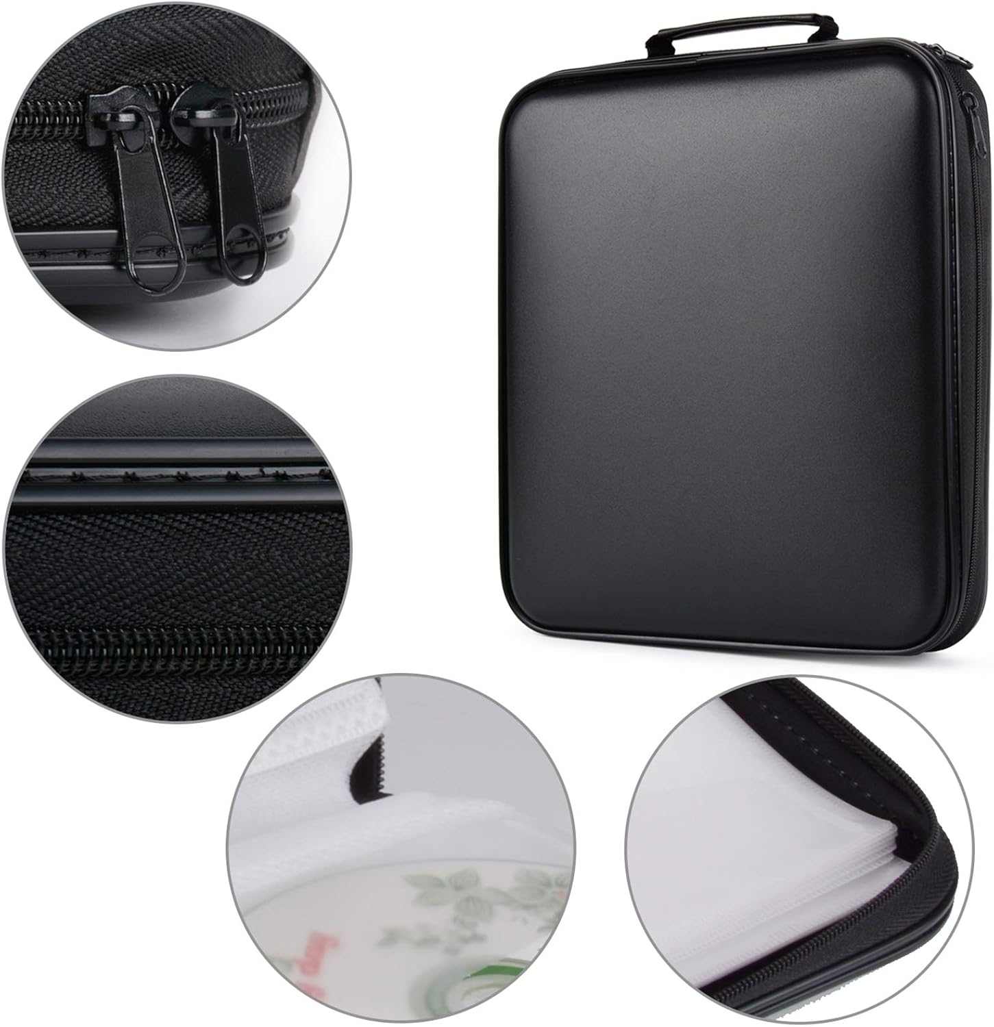 CD Case 160 Capacity DVD Case Organizer CD/DVD Case, CD Case Storage DVD Organizer Case DVD Booklet CD/DVD Holder Case DVD Book Heavy Duty DVD Case Book Wallet