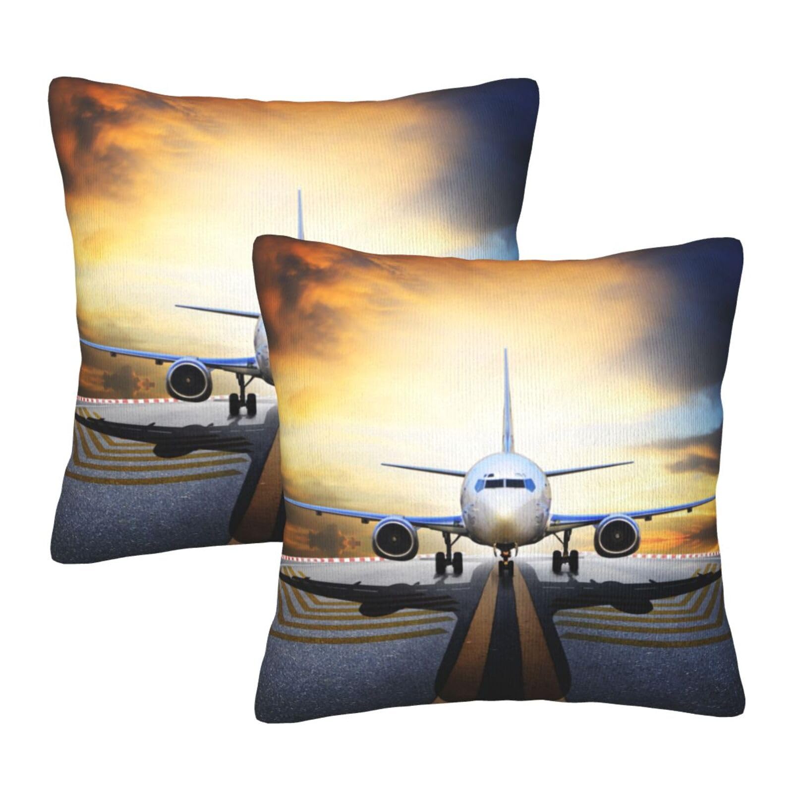Taies d'oreiller pour sac à dos motif avion housses déco lit