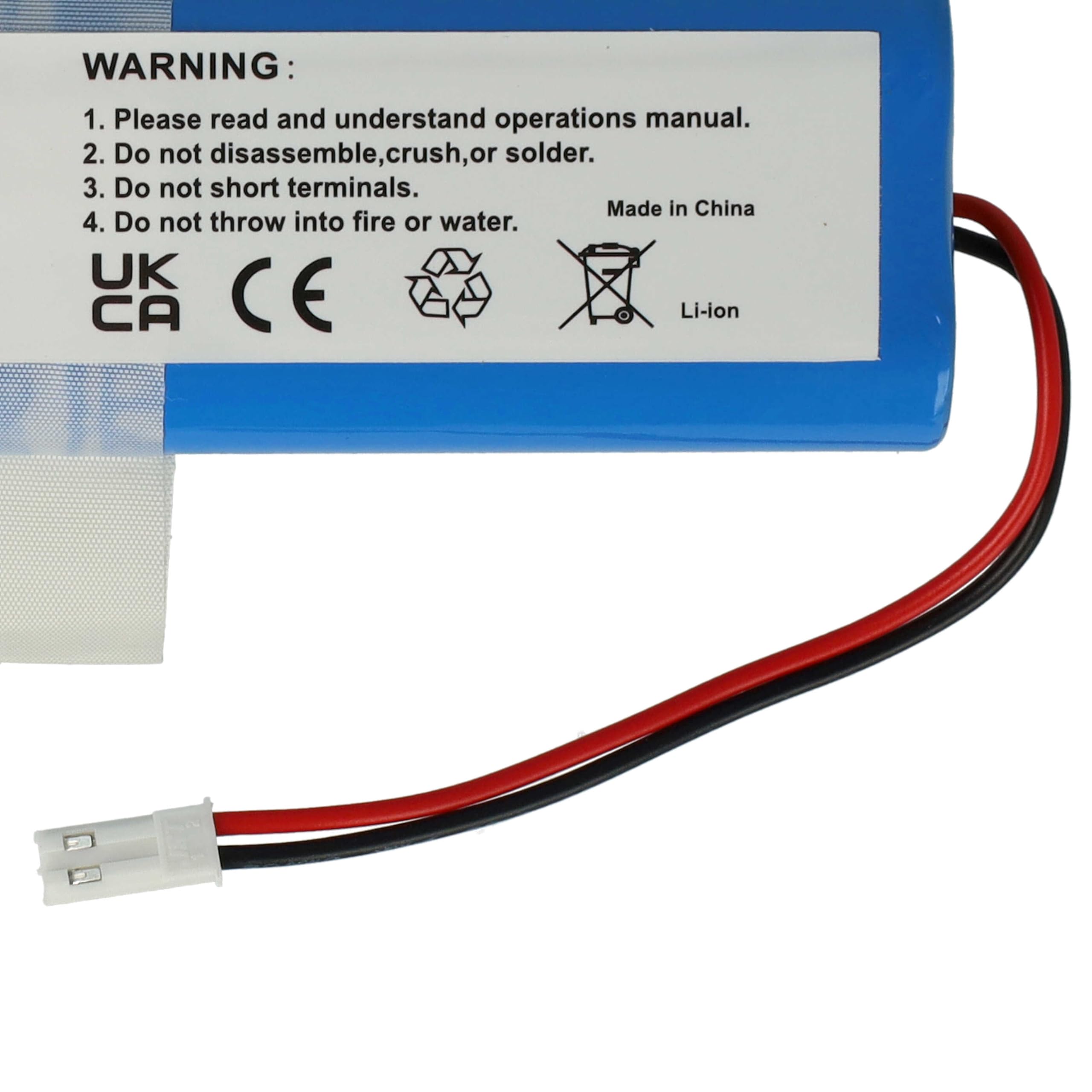 batteria sostituisce Medion HJ08, HA15 per home cleaner (3400mAh, 14,4V, Li-Ion)