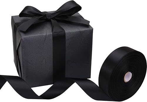 Miniatura 201 de Cinta de oro rosa de 1-1/2 pulgadas, para envolver regalos, 50 yardas, corona de fiesta de boda, costura, accesorios para el cabello, decoración