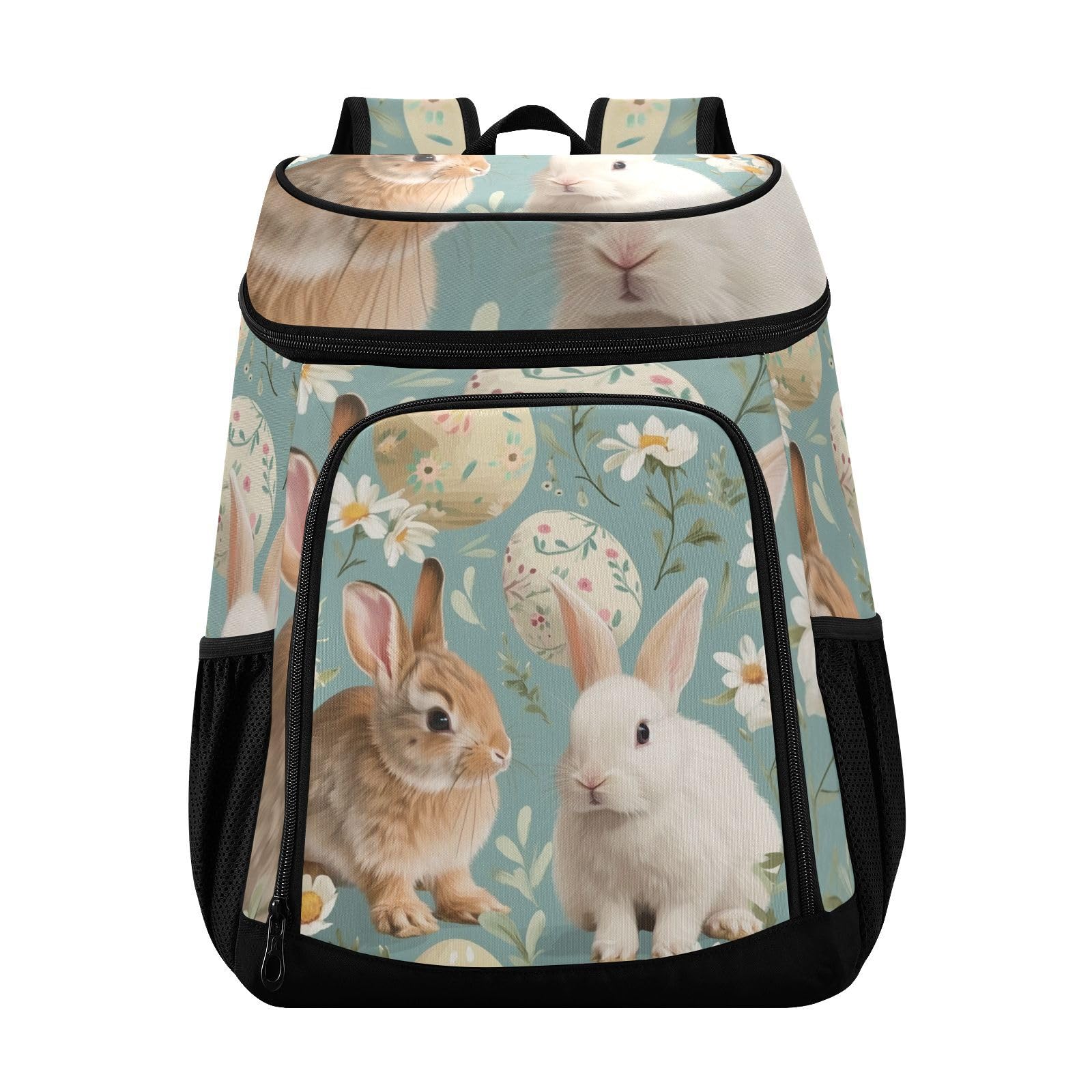 Easter Bunny Cute Rabbit Cooler Backpack Cooler Insulated Leak Proof Lunch Backpack 36 Cans Waterproof Soft for Men Women Picnic Hiking Camping Beach