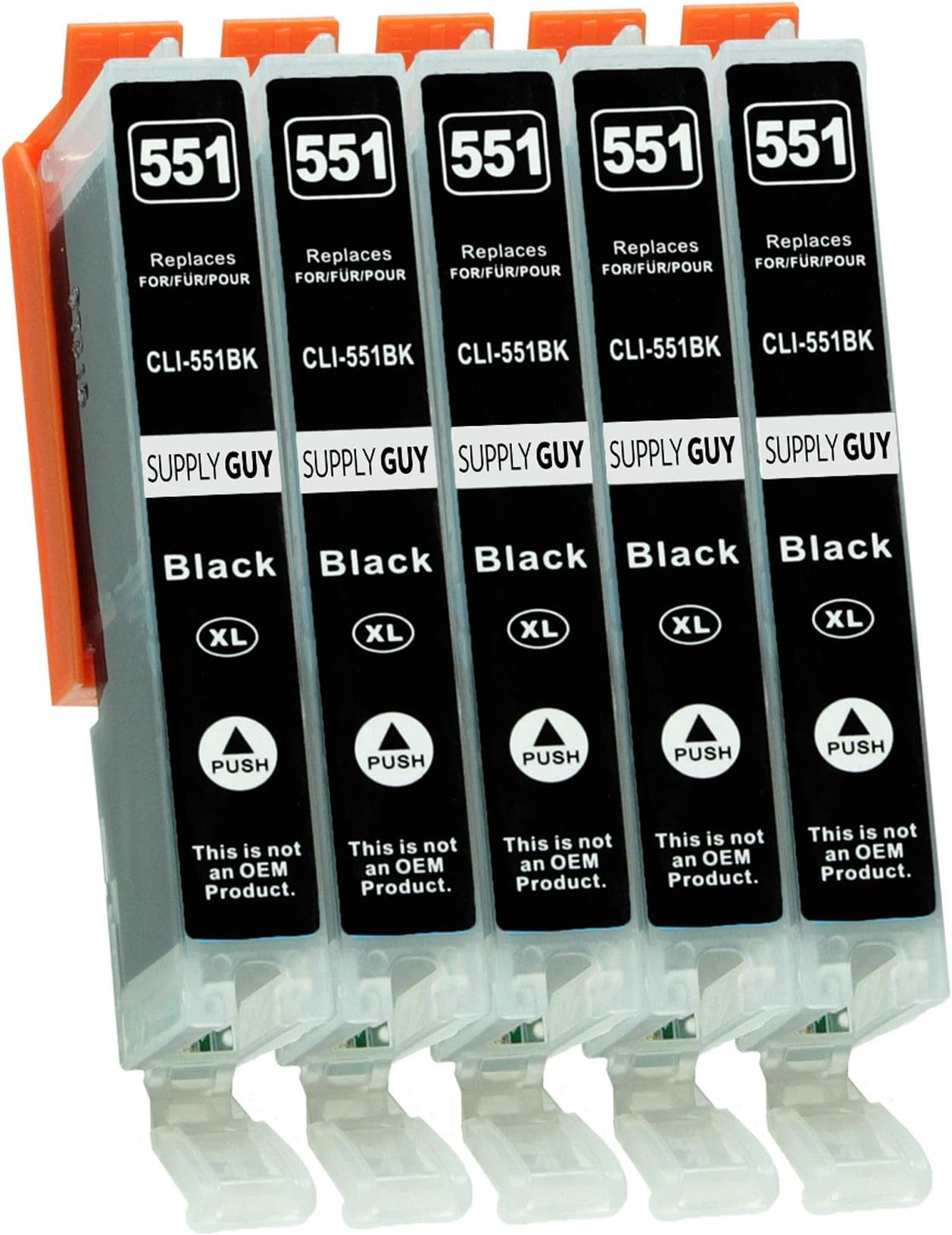 Supply Guy 5 Ink Cartridges Compatible With Canon PGI-2500XL Cyan For - View #7