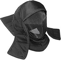 LEONARK 800N HEMA Fencing Mask Overlay Hood with Side Flaps - Full Head, Side & Shoulder Protection for Epee Foil Saber