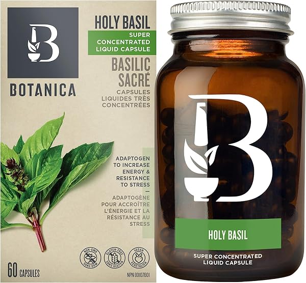 Botanica Holy Basil Liquid Capsules 60 Count