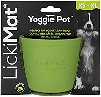Vista 11 de LICKIMAT Yoggie Pot - Distracción, diversión y enriquecimiento. Dispensador de golosinas de lamer de goma duradero para todos los tamaños de perros