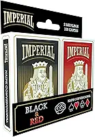 GGB Plast Baralho Duplo Imperial Black e Red 108 Cartas