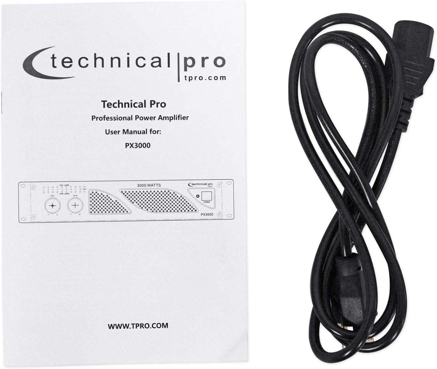 Technical Pro PX3000 Professional 2U 2-Channel 3000 Watt Power DJ Amplifier