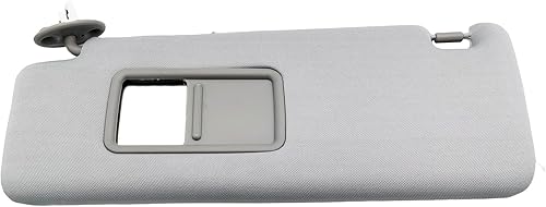 Miniatura 1 de Forwinparts Visera solar lateral izquierda con luz de tocador para Toyota 4Runner 2010-2023 7432035A91B1 7432035A90B1 gris