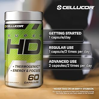 C4 Ripped & SuperHD, The Thermogenic Bundle, C4 Ripped Pre Workout Powder, ICY Blue Razz 30 Servings + SuperHD with Capsimax and Green Tea Extract, 60 Servings