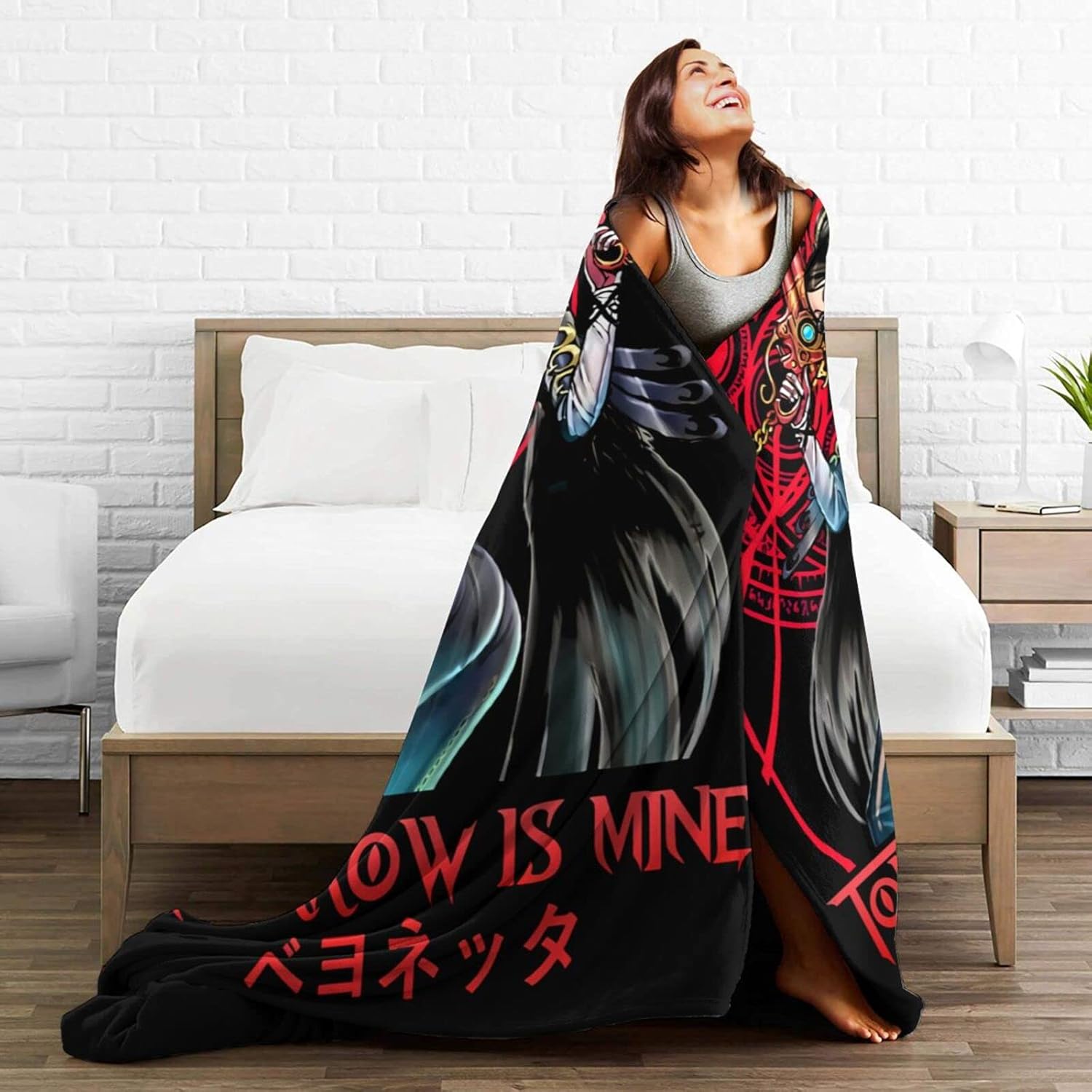 Anime Bayonetta Blanket Ultra Soft Micro Fleece Air Conditioner for Bed Couch Living Room Decoration 40"X30" : Home & Kitchen