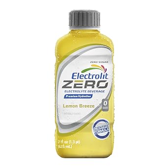 Electrolit Hydration Electrolyte Drinks, Sports Beverages with Electrolytes, Magnesium, Calcium & Potassium, Recovery Drink for Post Workout, 12 Pack (Zero Lemon Breeze)