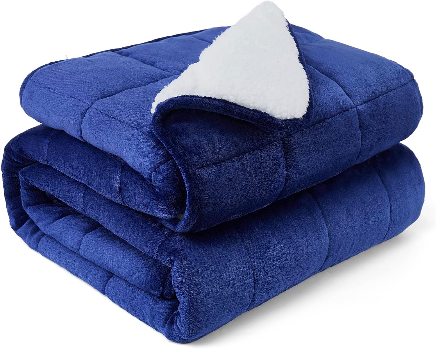 L'AGRATY Sherpa Flannel Weighted Blanket 60x80 inches 20