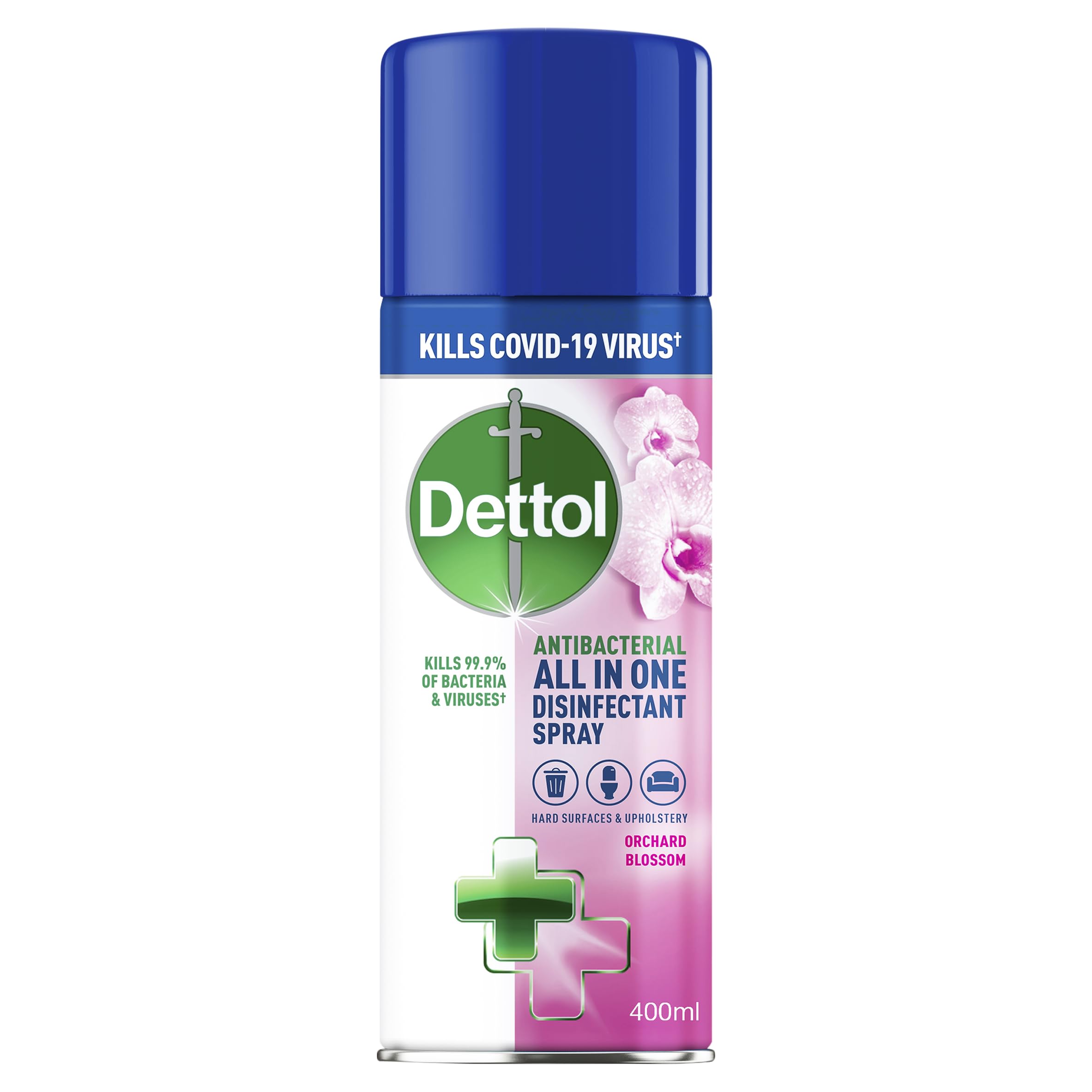 Dettol All-in-One Disinfectant Spray Orchard Blossom, 400 ml
