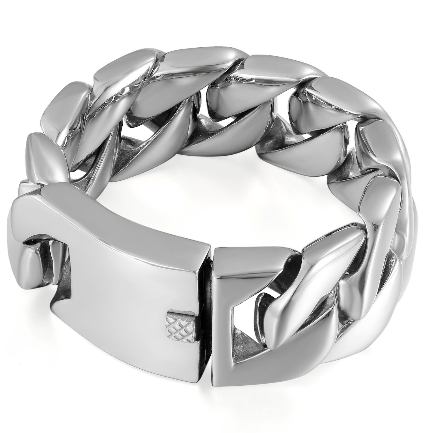 OIDEA Damen Armband Kugelkette Herz: Armkette aus Edelstahl