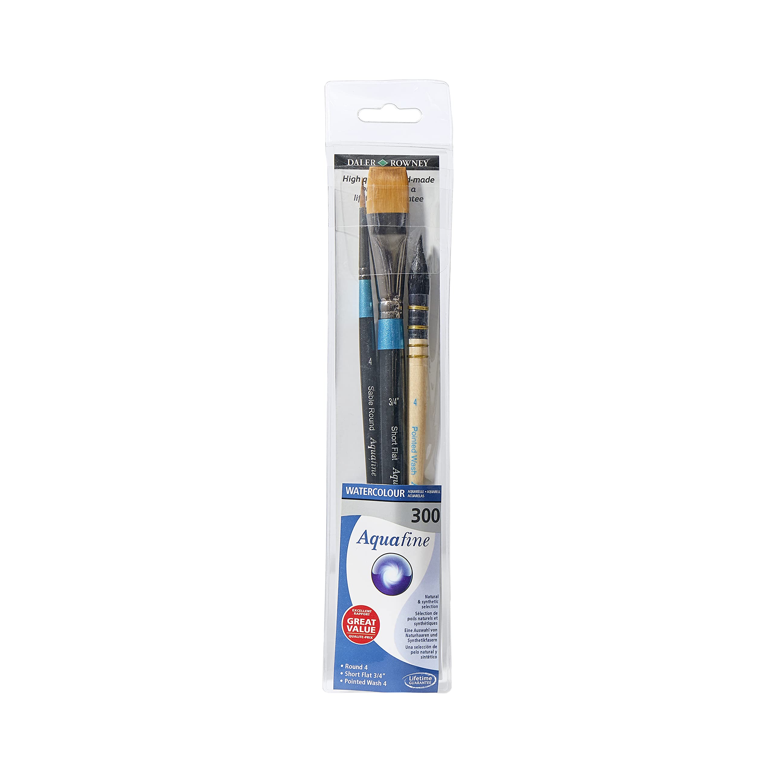 Pinceaux aquarelle Daler Rowney pour éviter les pertes de poils